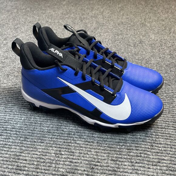 Nike Alpha Menace 4 Shark Cleats Men Size 10 Blue Black Football FN0028-400 NEW